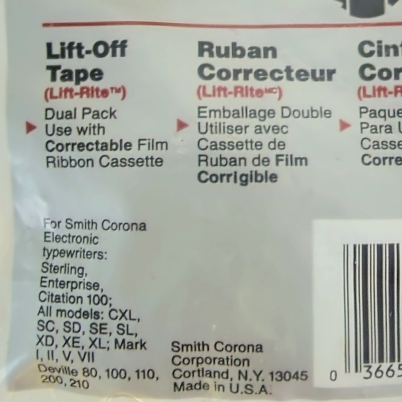 NIP 3 Double Packs Smith Corona Lift Off Tape #H59048 - Picture 6 of 6